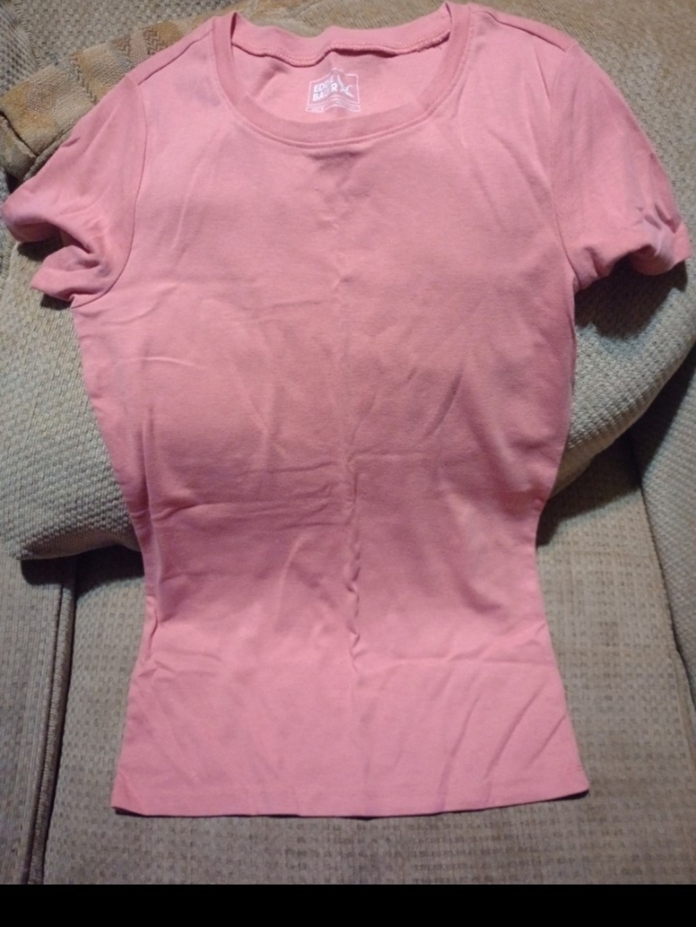Eddie Bauer Pink Short-Sleeve Crew Tee
